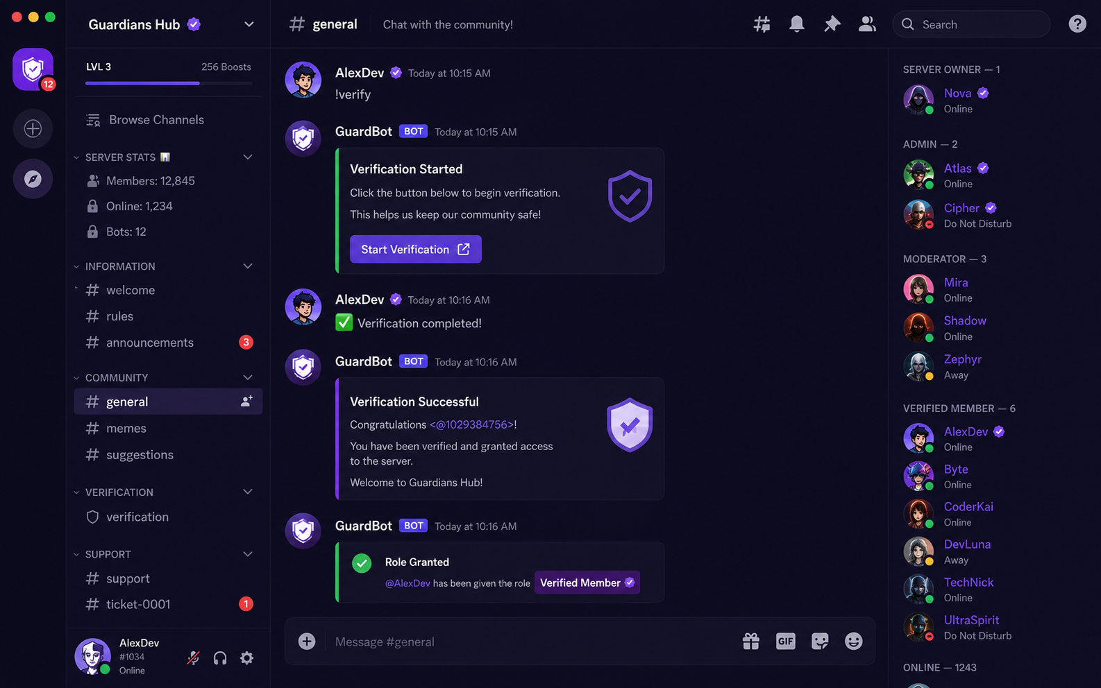 GuardBot — Discord Community Bot