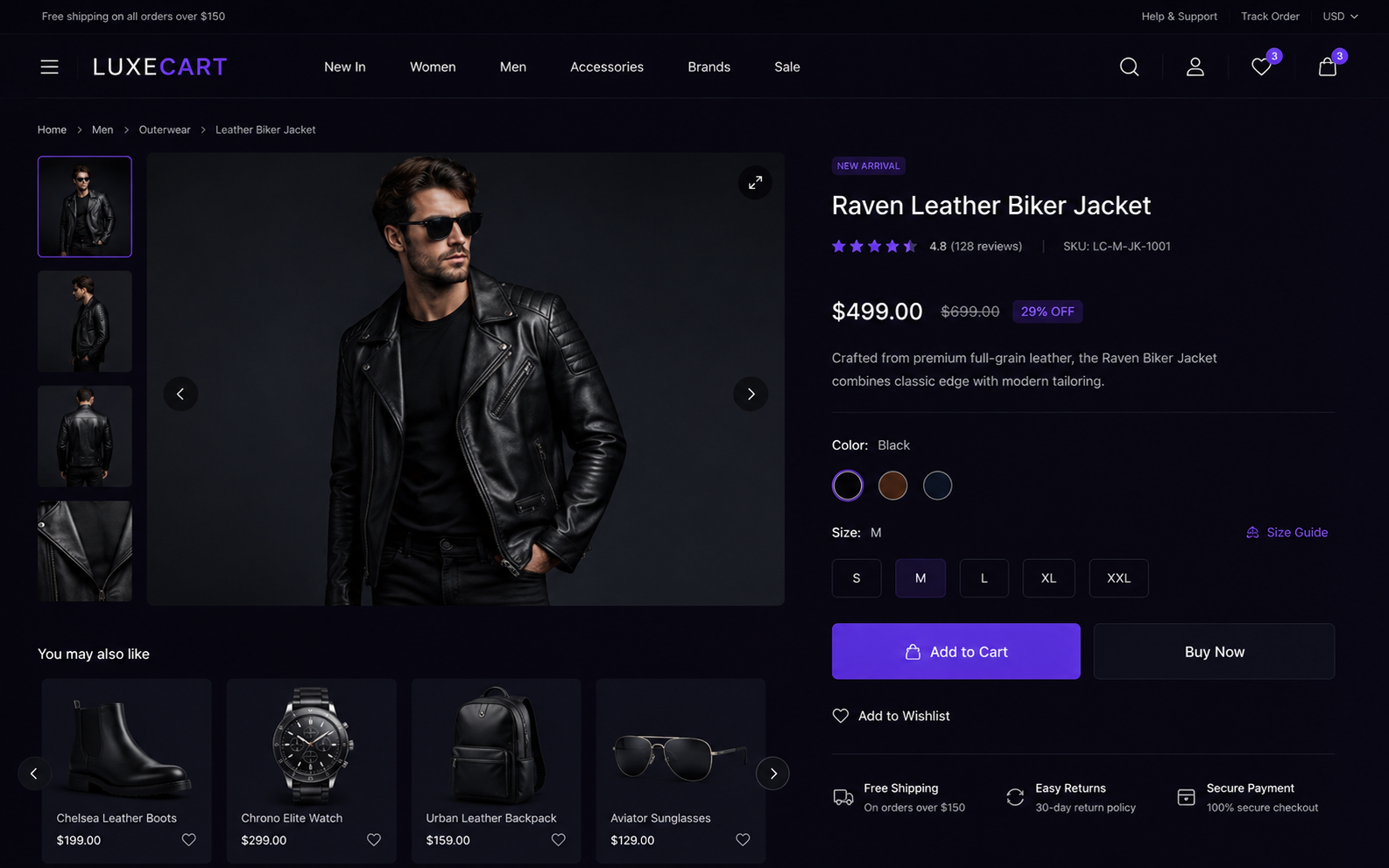LuxeCart — Headless E-commerce Store
