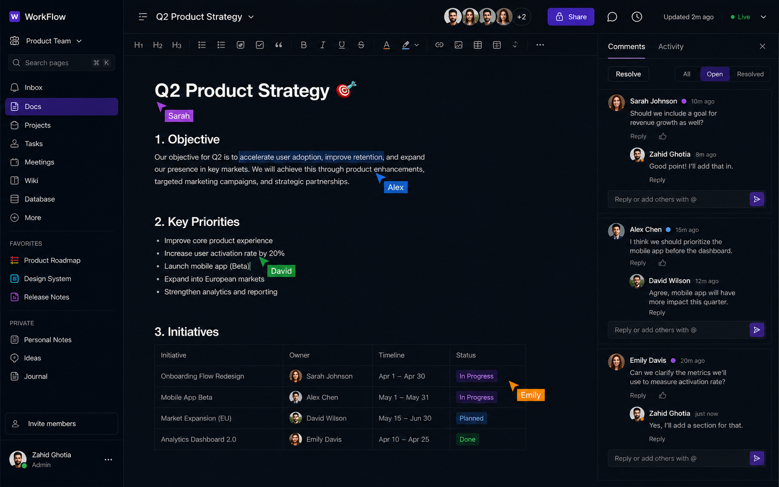 Collaborative editor