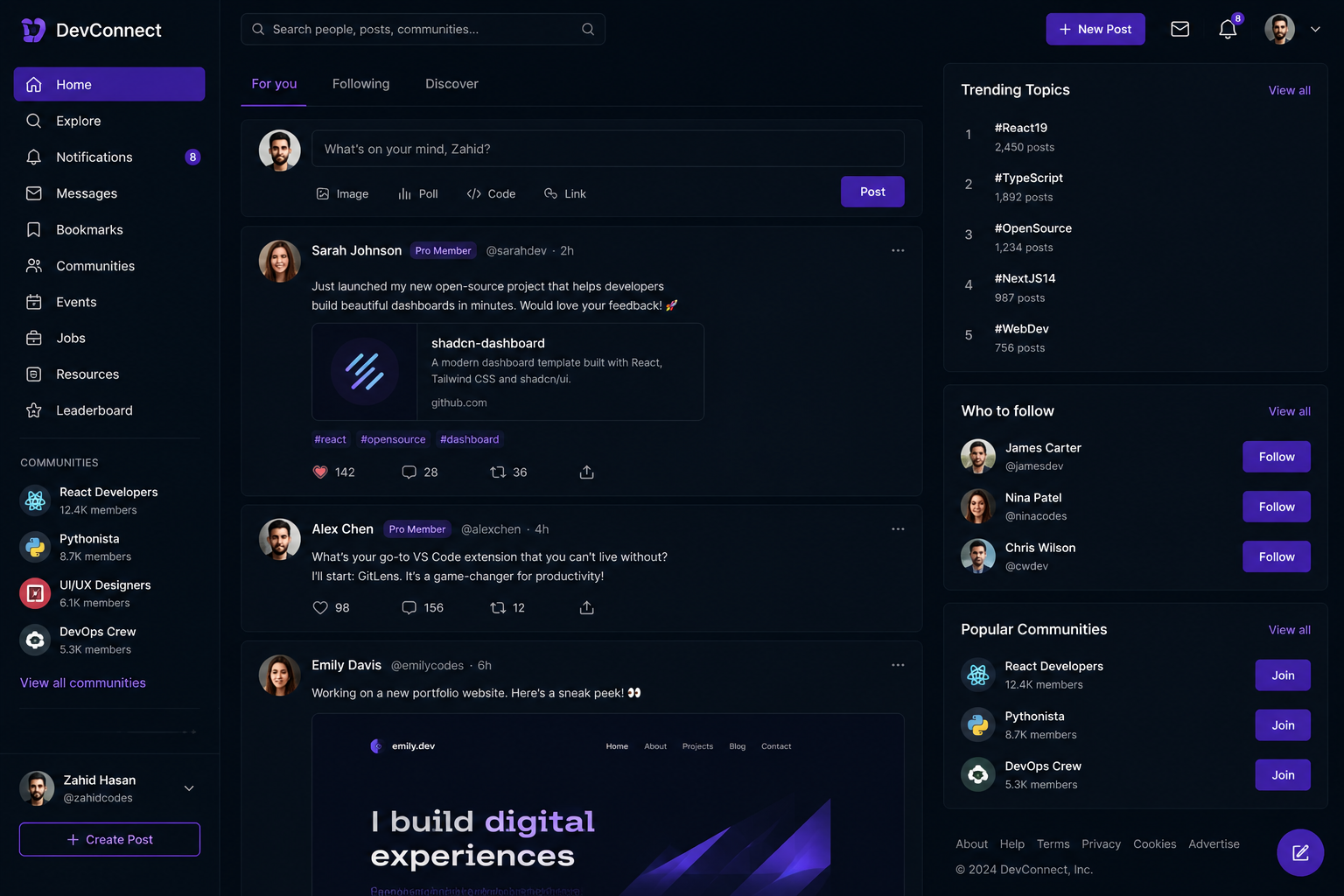 Niche social network