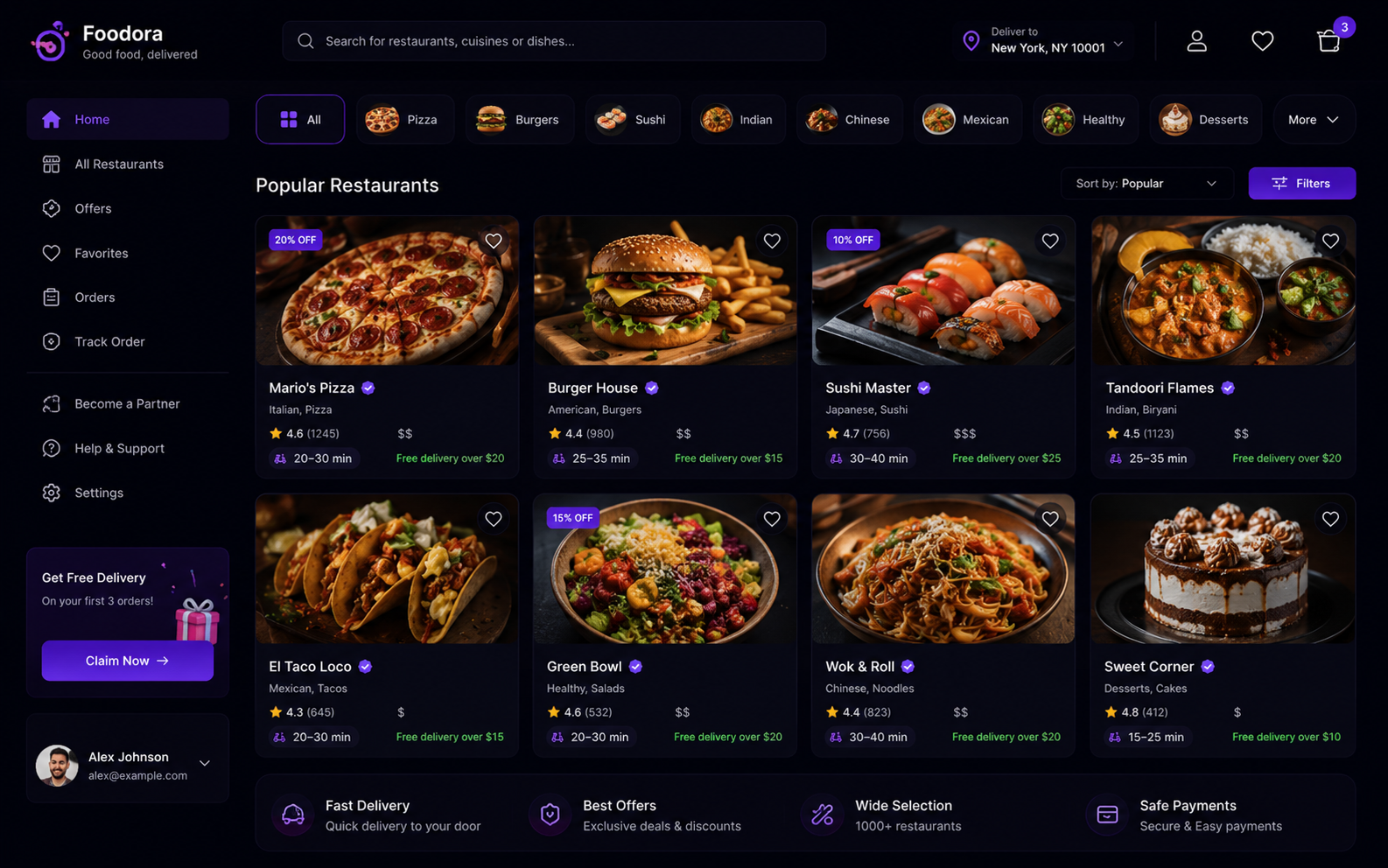 Restaurant marketplace