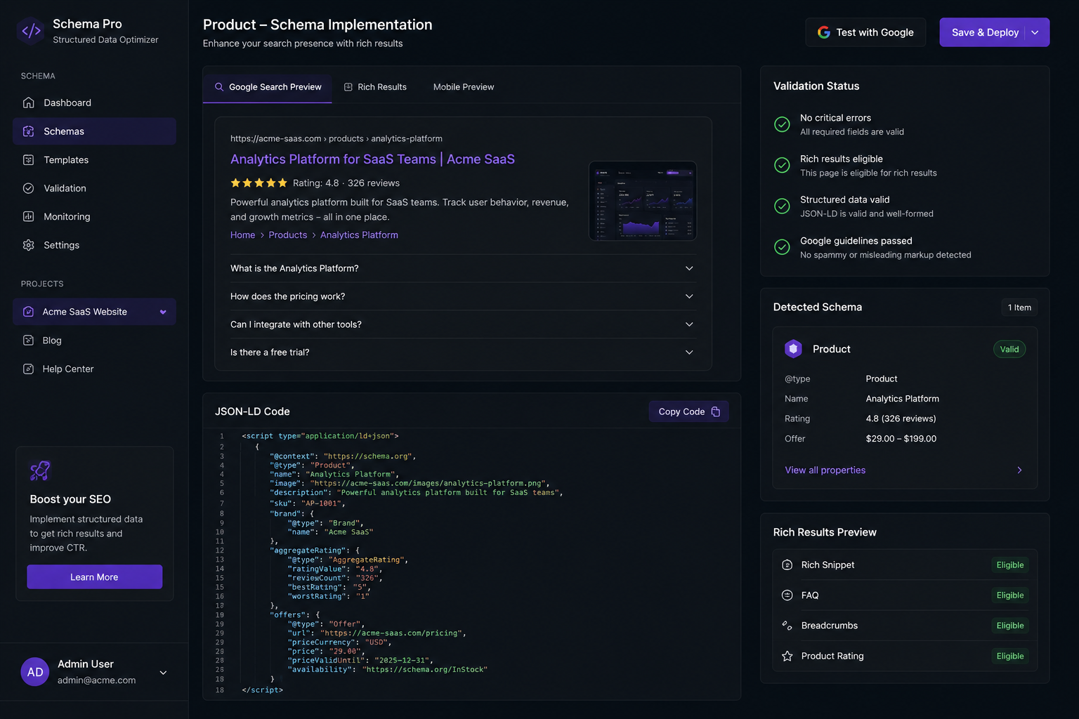 Schema & rich results