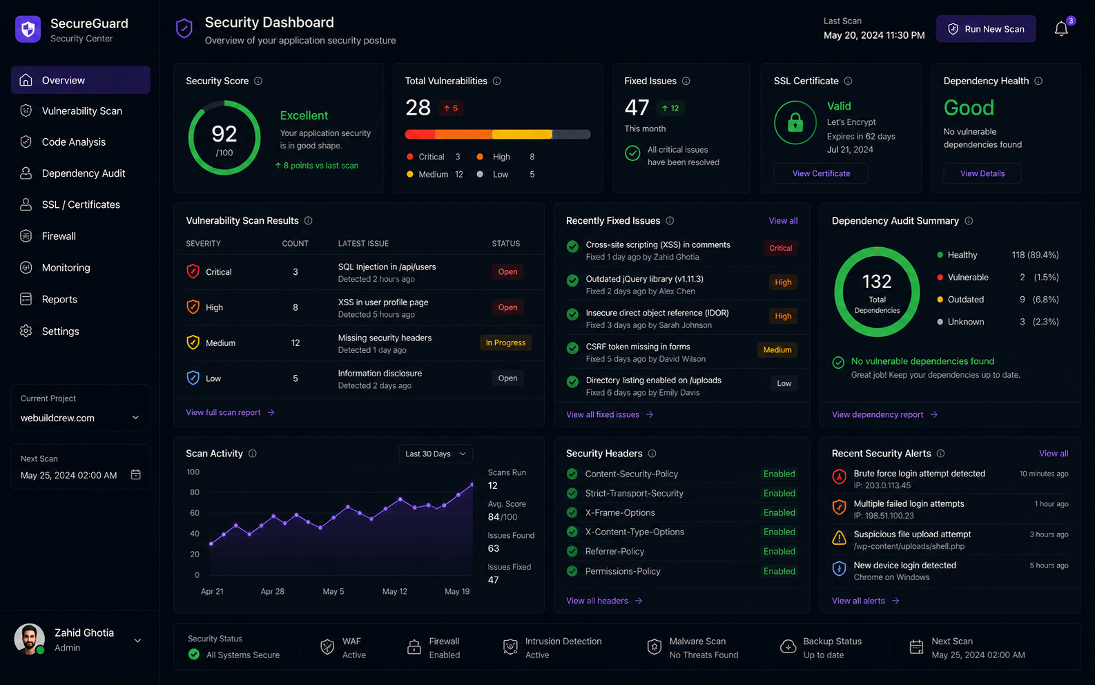 Security hardening