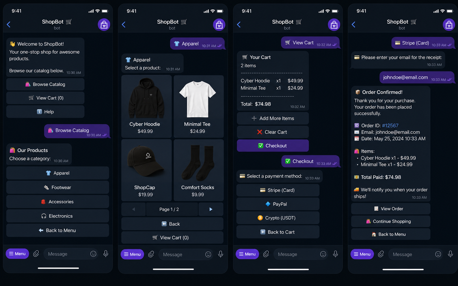 Telegram shop bot