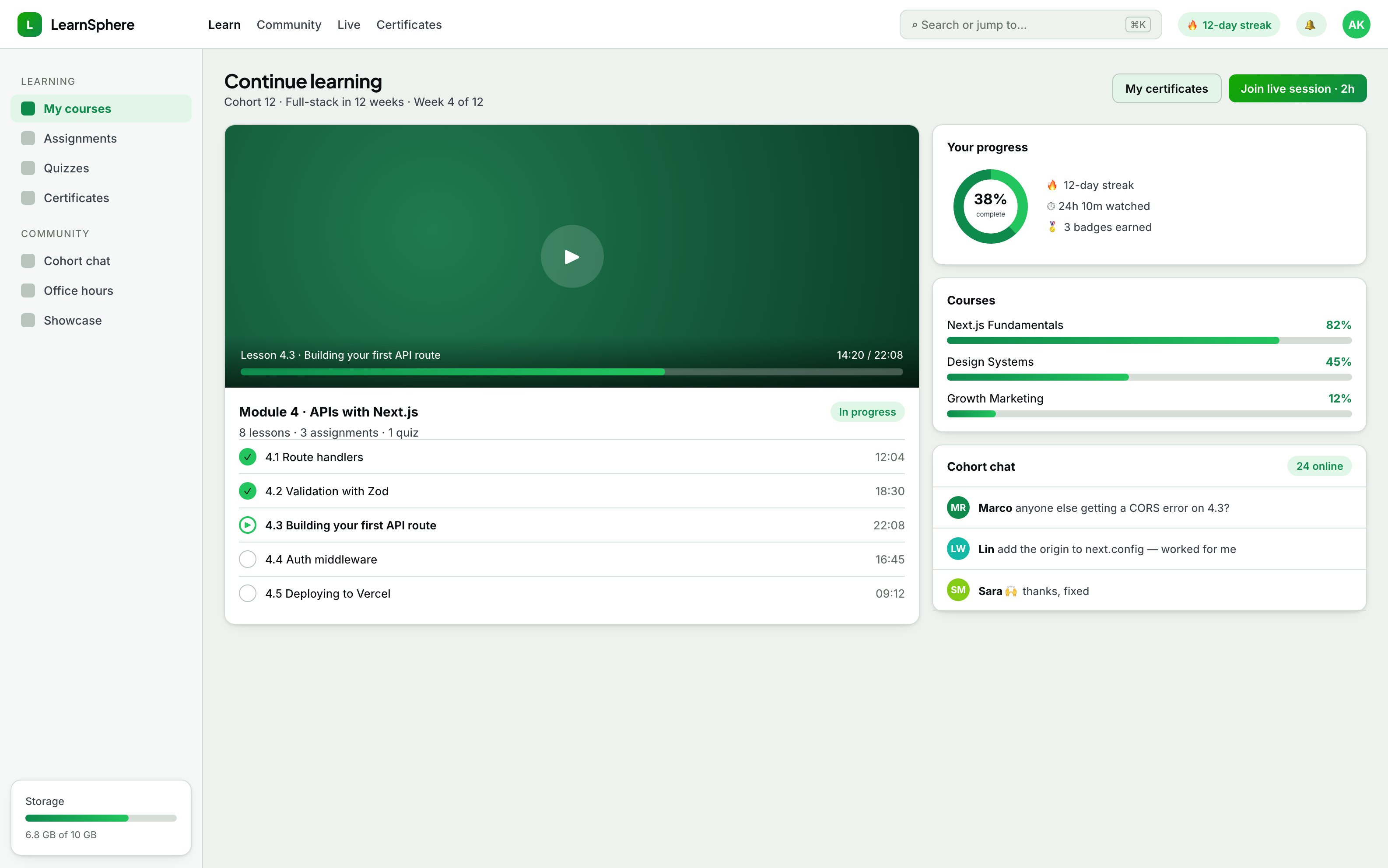 LearnSphere — LMS Platform